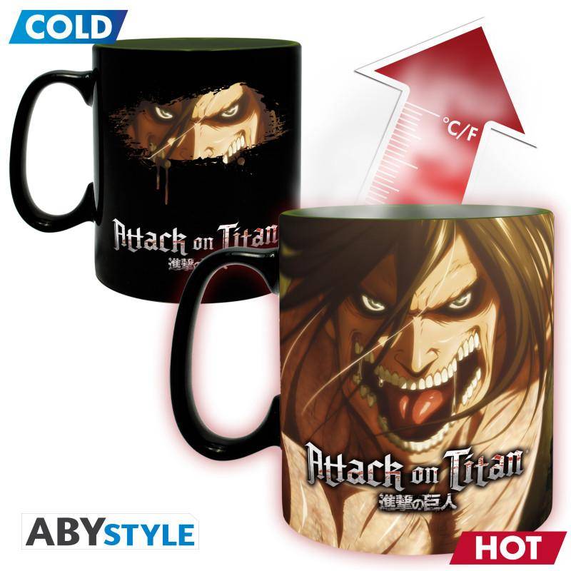 Attack On Titan - Tasse mit Thermoeffekt Gruppe - 460ml