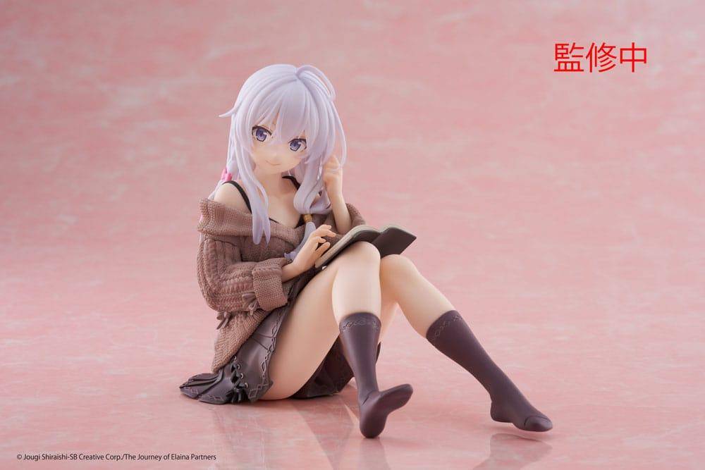 Wandering Witch: The Journey of Elaina - Statue Elaina Book reading - 13 cm