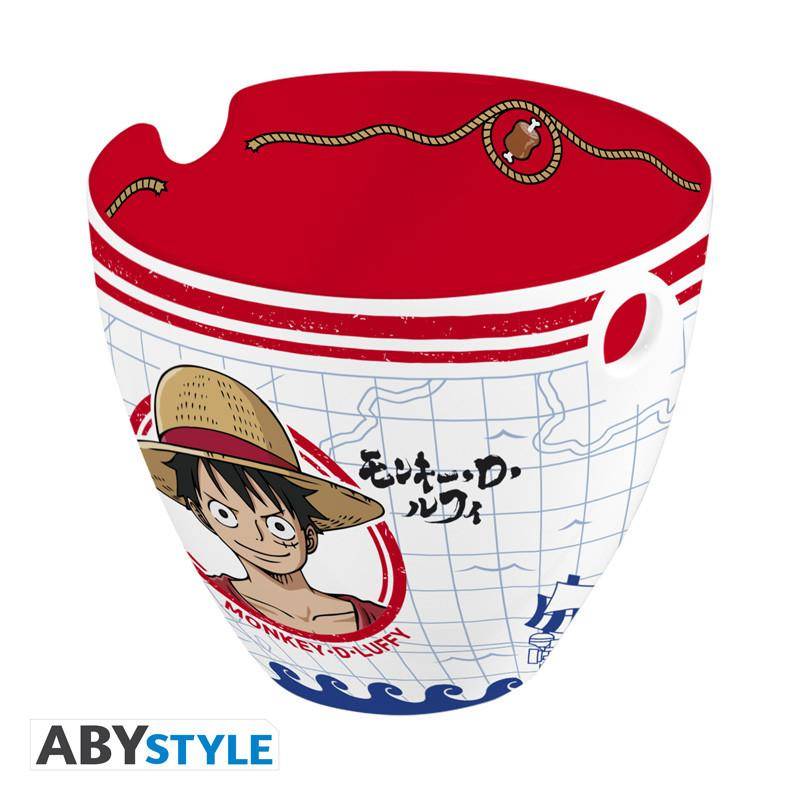 One Piece - Schüssel mit Essstäbchen Strohhut Piraten - 370 ml