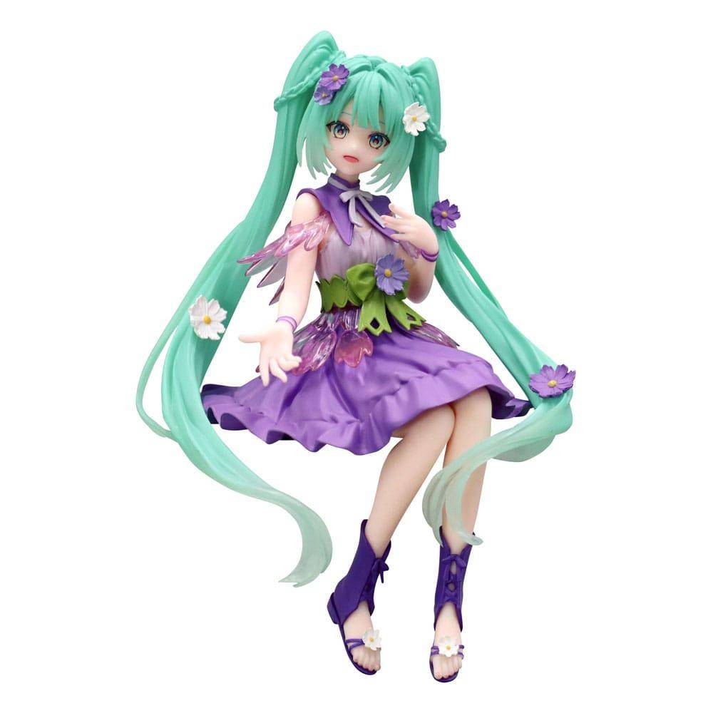 Hatsune Miku - Noodle Stopper Statue Purple Flower - 14 cm