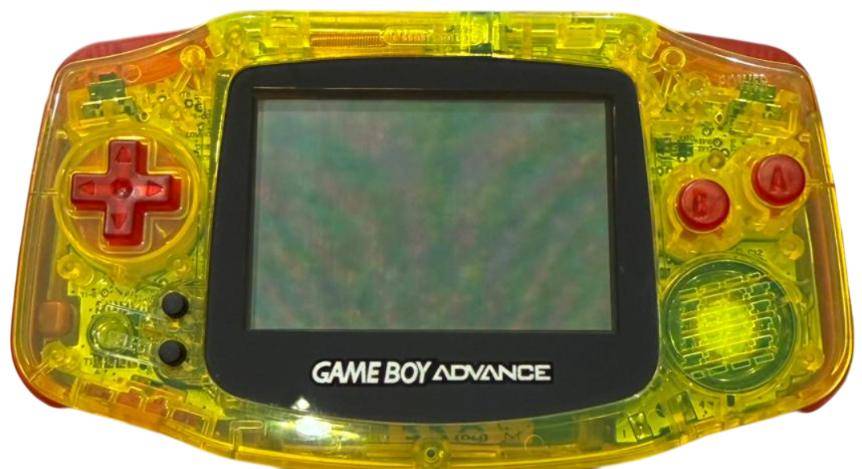 Game Boy Advance - Konsole - Custom Design - Gelb/Rot (Gebraucht)