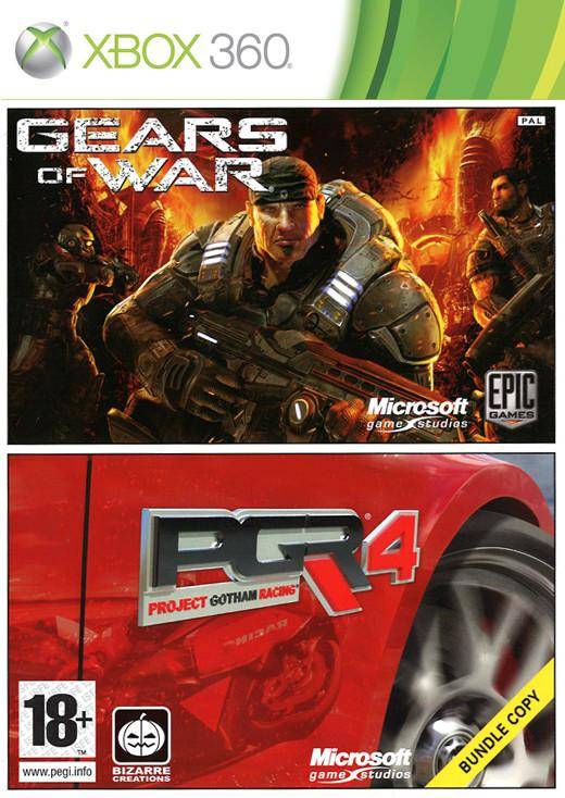 XBOX 360 - Gears Of War + Project Gotham Racing 4 Doppelpack (Gebraucht)