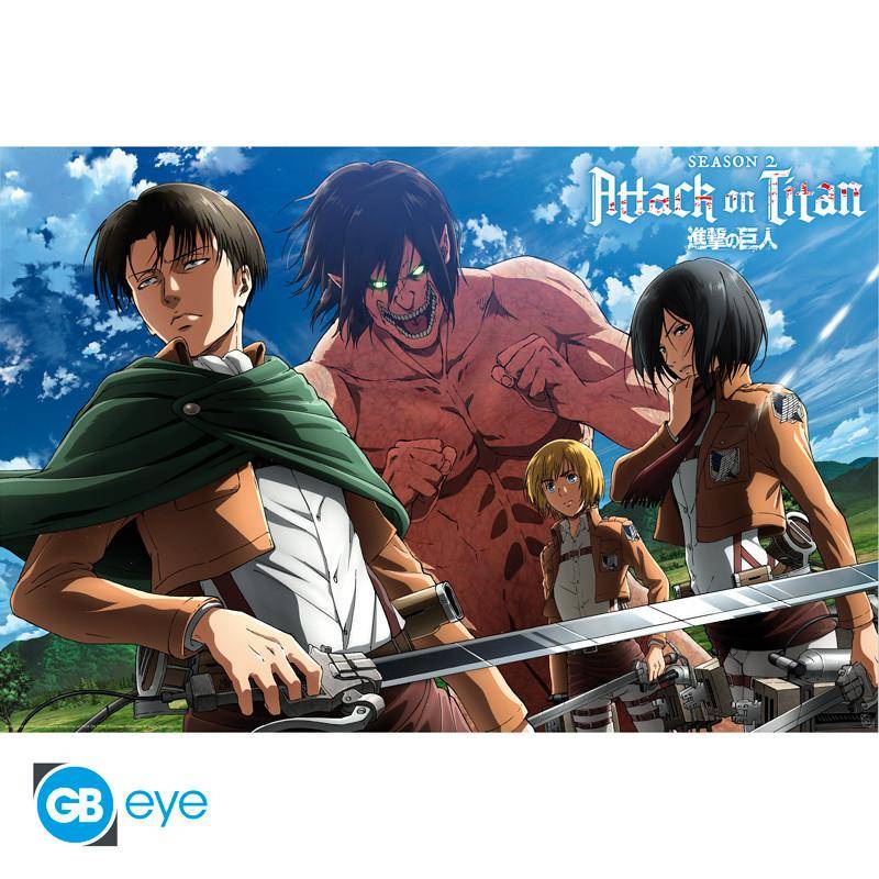 Attack on Titan - Poster Levi & Mikasa - 91,5 x 61 cm