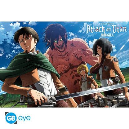 Attack on Titan - Poster Levi & Mikasa - 91,5 x 61 cm
