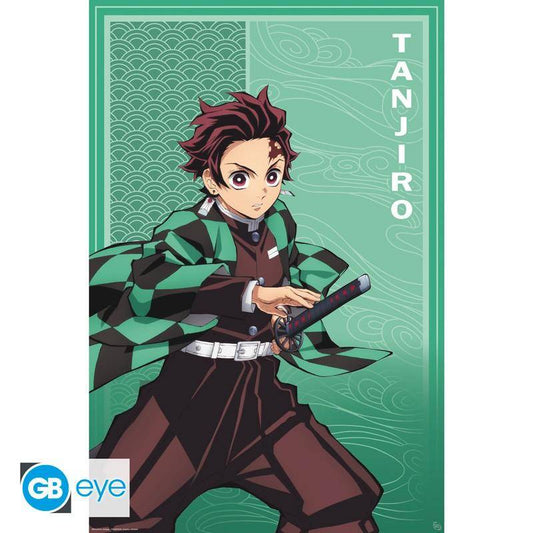 Demon Slayer - Poster Tanjiro grün - 91,5 x 61 cm