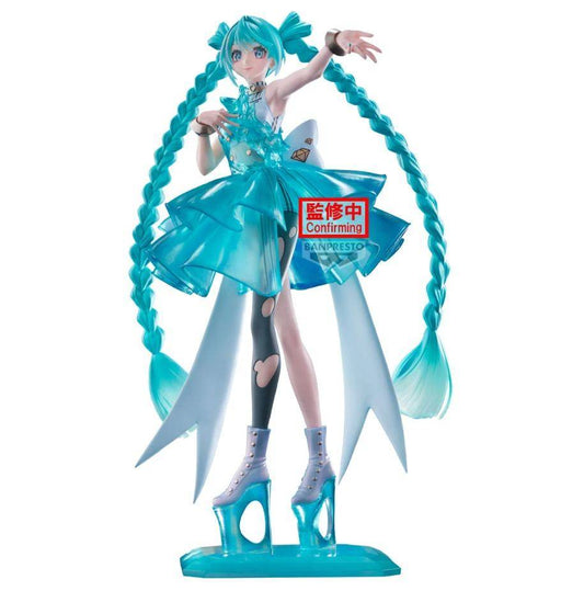Hatsune Miku - Statue Hatsune Miku Blue Gem - 28 cm