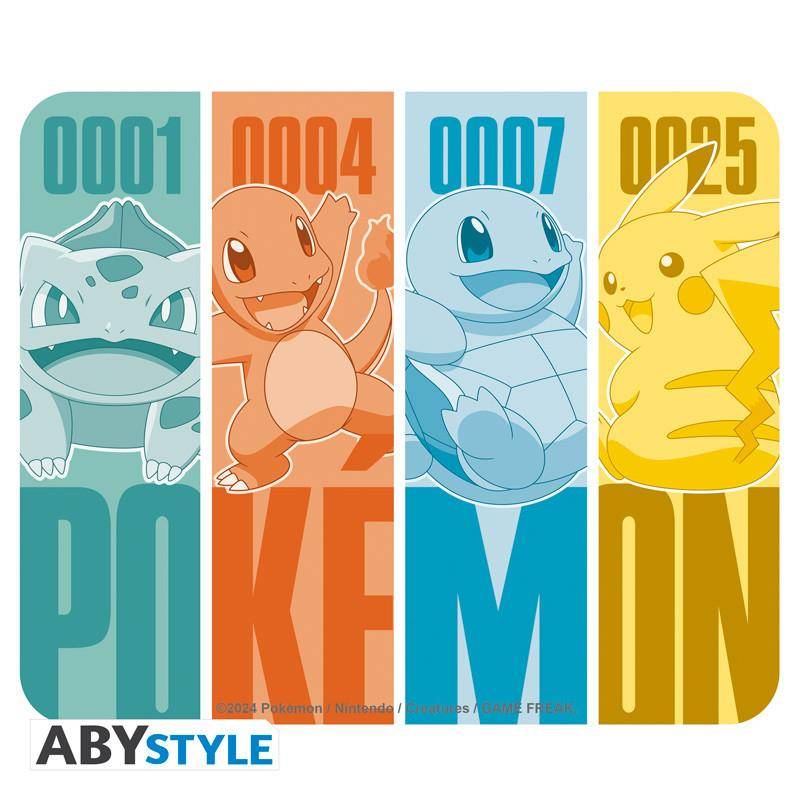 Pokemon - Mousepad Starter 1. Generation - 23,5 x 19,5 cm