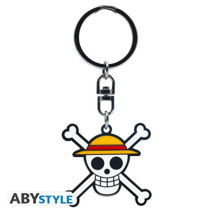 One Piece - Metall Schlüsselanhänger Totenkopf Ruffy
