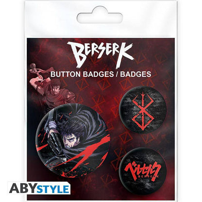 Berserk - Button Set Guts & Logo