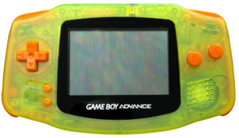 Game Boy Advance - Konsole - Custom Design - Grün/Orange (Gebraucht)