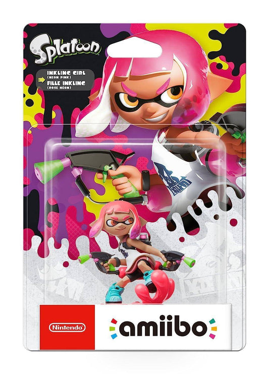 Amiibo - Splatoon Inkling Girl Neon Pink - Mit OVP (Sealed)