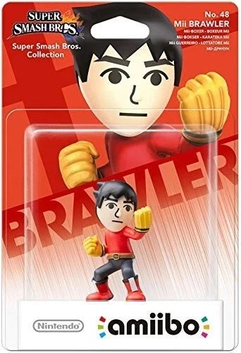 Amiibo - Super Smash Bros. Collection No. 48 Mii Brawler - Mit OVP (Sealed)