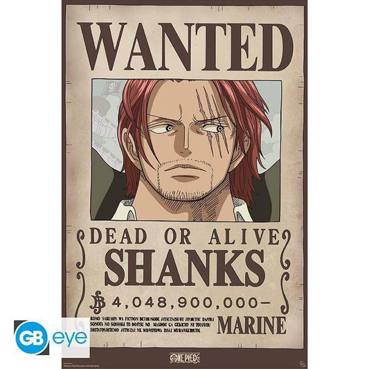 One Piece - Poster Wanted Shanks Wano - 91,5 x 61 cm