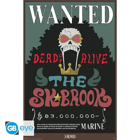 One Piece - Poster Wanted Brook - 91,5 x 61 cm
