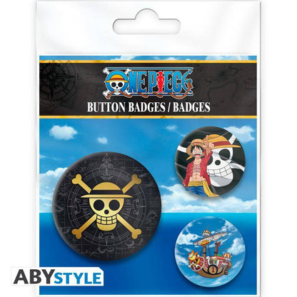 One Piece - Button Set Totenkopf