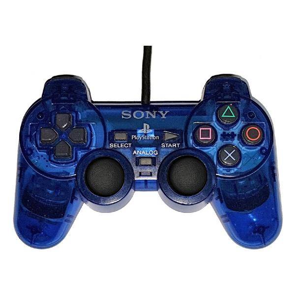 PS2 - Controller - Blau Transparent (Gebraucht)