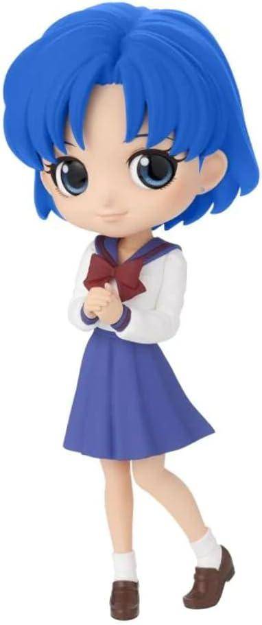 Sailor Moon - QPosket Minifigur Sailor Merkur Schuluniform Version A - 14 cm - JPN