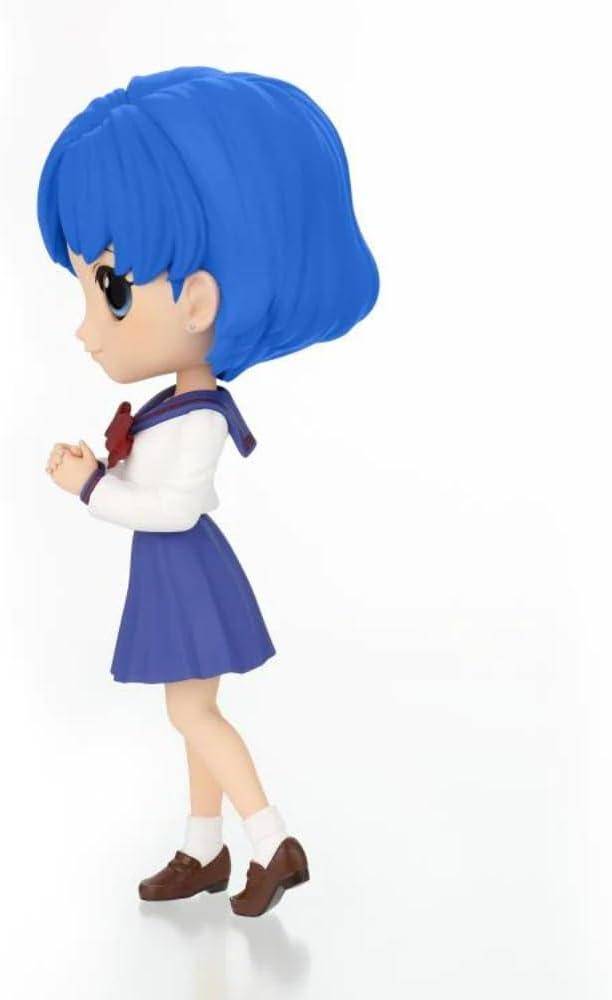 Sailor Moon - QPosket Minifigur Sailor Merkur Schuluniform Version A - 14 cm - JPN