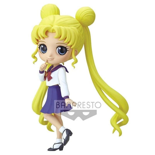 Sailor Moon - QPosket Minifigur Sailor Moon Schuluniform Version B - 14 cm - JPN