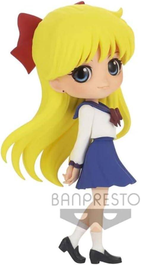 Sailor Moon - QPosket Minifigur Sailor Venus Schuluniform Version A - 14 cm - JPN