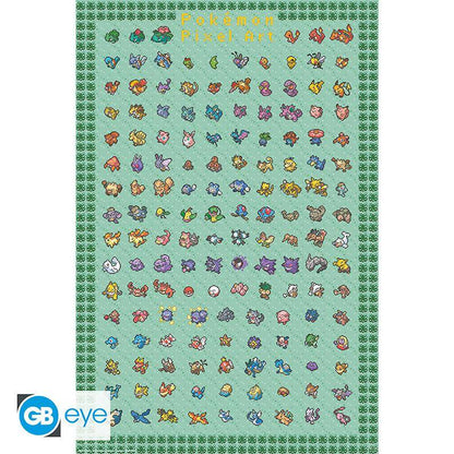 Pokémon - Poster 1. Generation Pixel  - 91,5 x 61 cm
