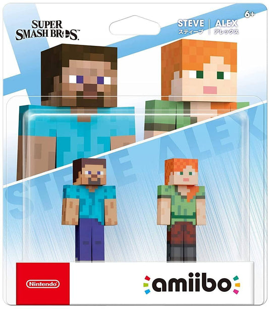 Amiibo - Super Smash Bros. Collection Steve & Alex - Mit OVP (Sealed)