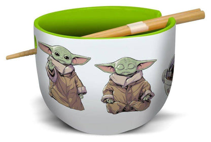 Star Wars - Schüssel mit Essstäbchen Grogu - 500 ml