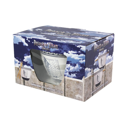 Attack on Titan - Schüssel mit Essstäbchen Logo - 470 ml