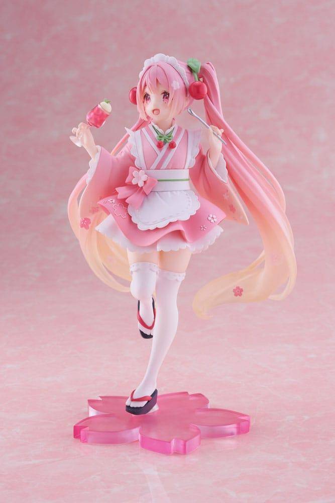 Hatsune Miku - Statue Sakura Miku Japanese Cafe - 18 cm