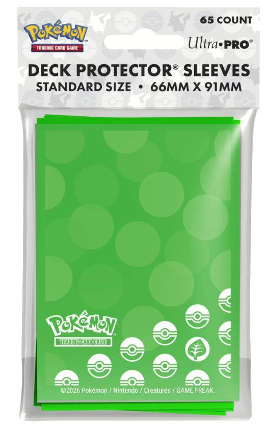 Pokemon - Kartenhüllen Standard Größe Pflanze - 65 Stk