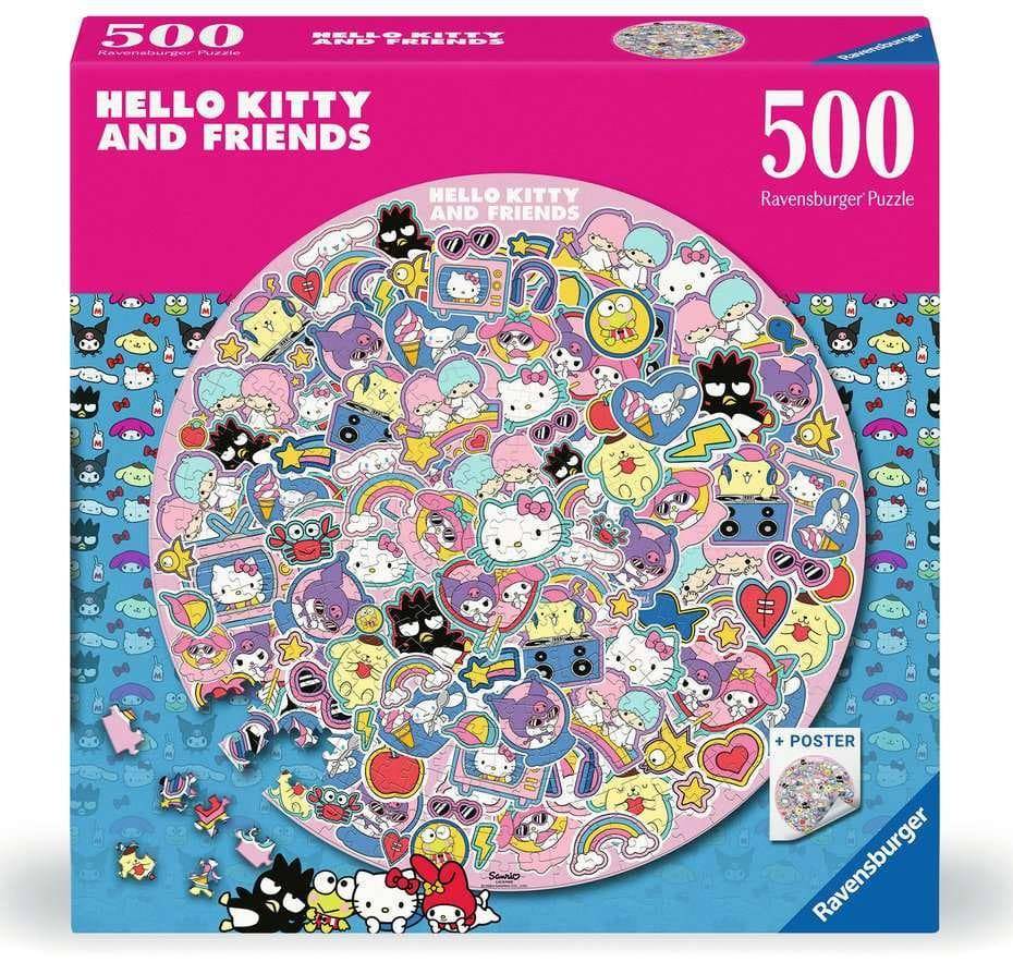 Sanrio - Puzzle Charaktere Rund - 500 Teile