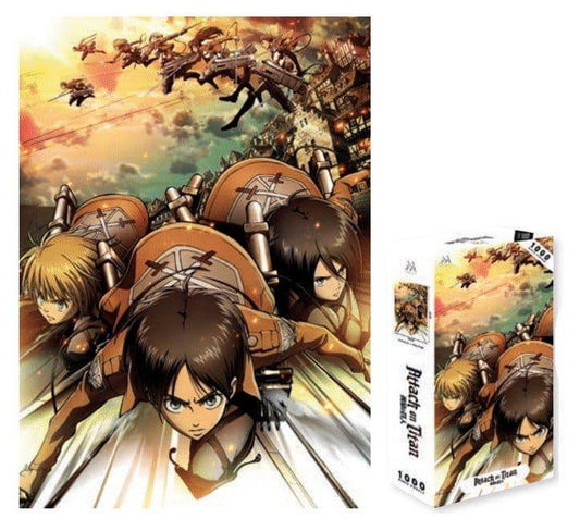 Attack on Titan - Puzzle + Poster Angriff! - 1000 Teile