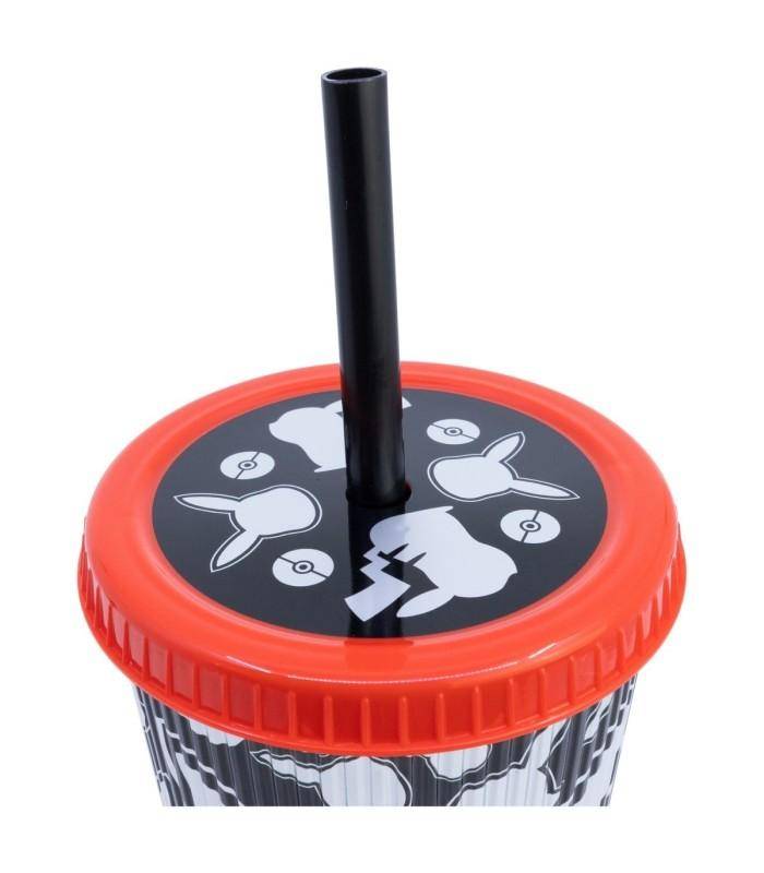 Pokémon - Becher mit Strohhalm Pikachu - 790 ml