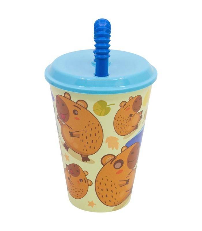 Capybara - Becher mit Strohhalm - 430 ml