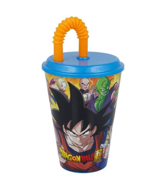 Dragon Ball - Becher mit Strohhalm Charaktere - 430 ml