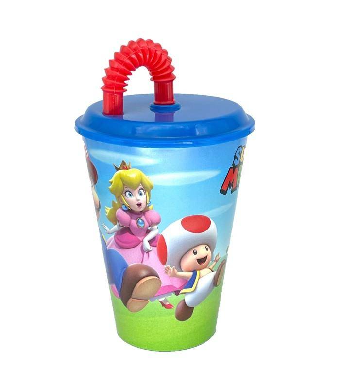 Nintendo - Becher mit Strohhalm Super Mario - 430 ml