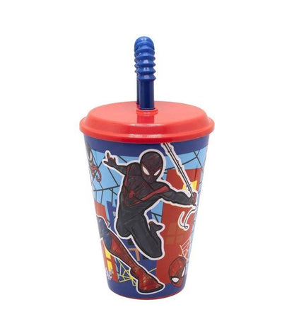 Marvel - Becher mit Strohhalm Spider-Man - 430 ml