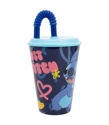 Disney - Becher mit Strohhalm Stitch - 430 ml