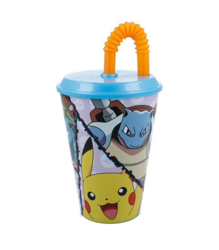 Pokemon - Becher mit Strohhalm Charaktere - 430 ml