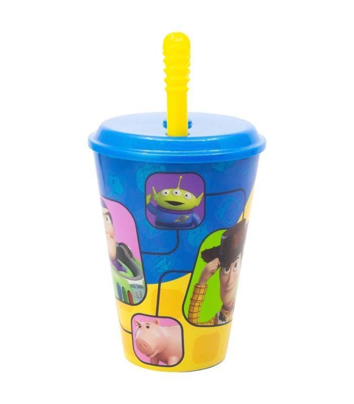 Disney - Becher mit Strohhalm Toy Story Charaktere - 430 ml