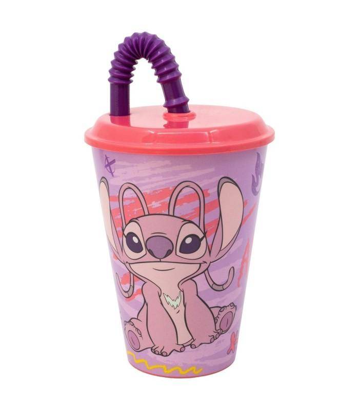 Disney - Becher mit Strohhalm Angel - 430 ml