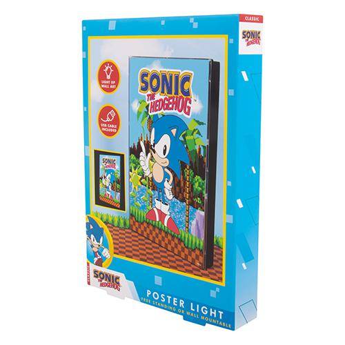 Sonic the Hedgehog - Poster mit Leuchtfunktion Green Hills - 21 × 29,7 cm
