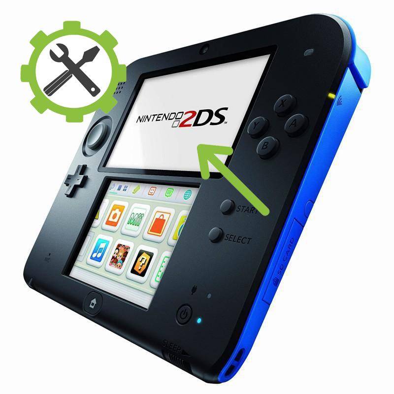 Nintendo 2DS Reparatur - Obere Display Scheibe tauschen (Nicht Display)