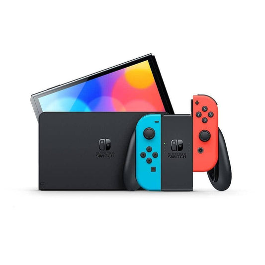 Switch OLED - Konsole - Neon-Rot/Neon-Blau (Gebraucht)
