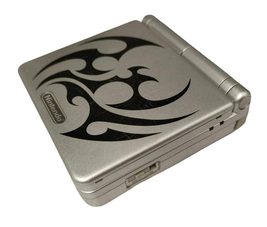 Game Boy Advance SP - Konsole - Silber Tribal Edition (Gebraucht)