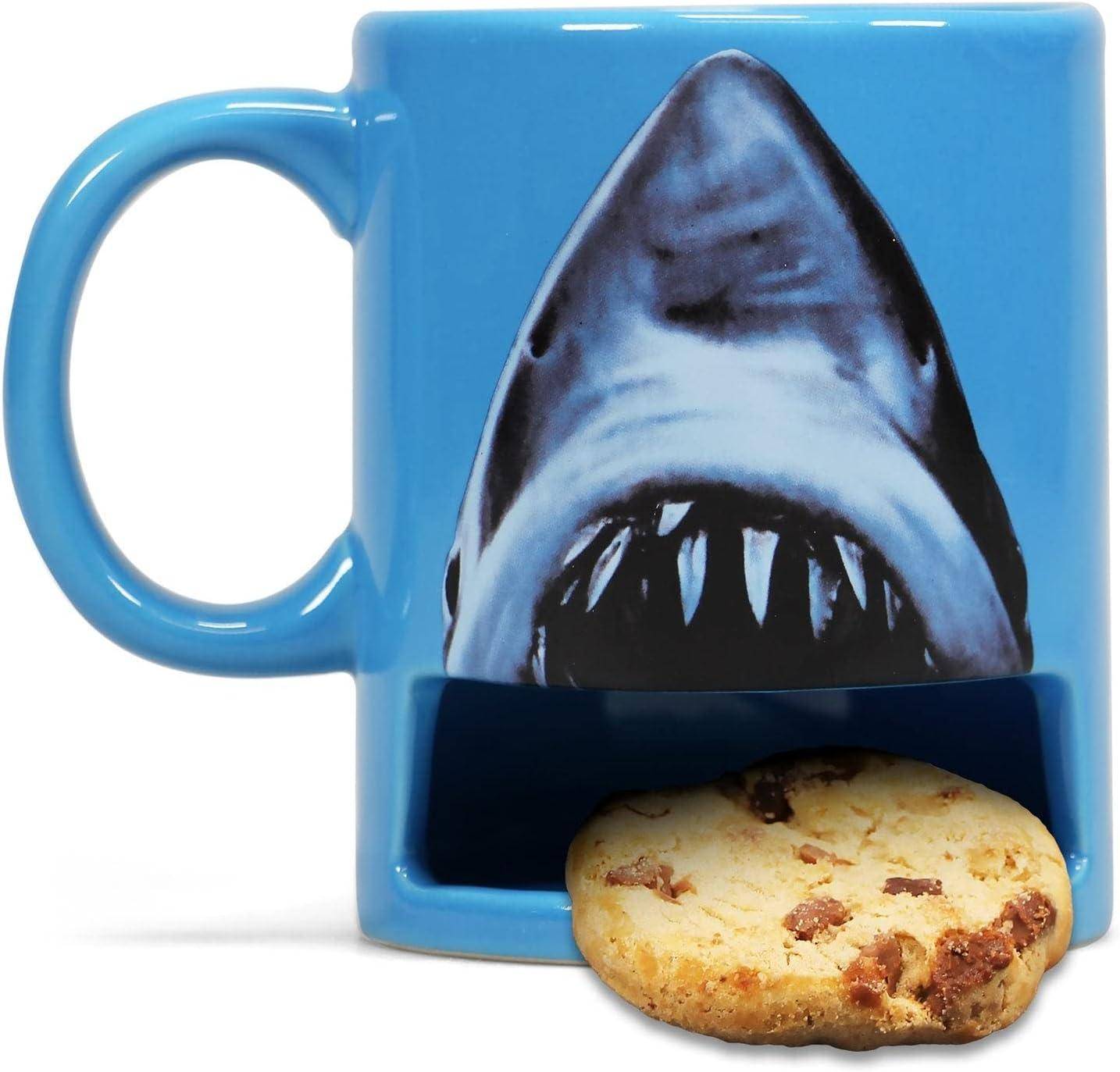 Der weiße Hai - Tasse mit Keksfach Hai - 370 ml