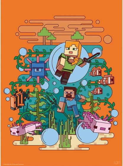 Minecraft - Poster Doppelpack Abenteuer - 52 x 38 cm