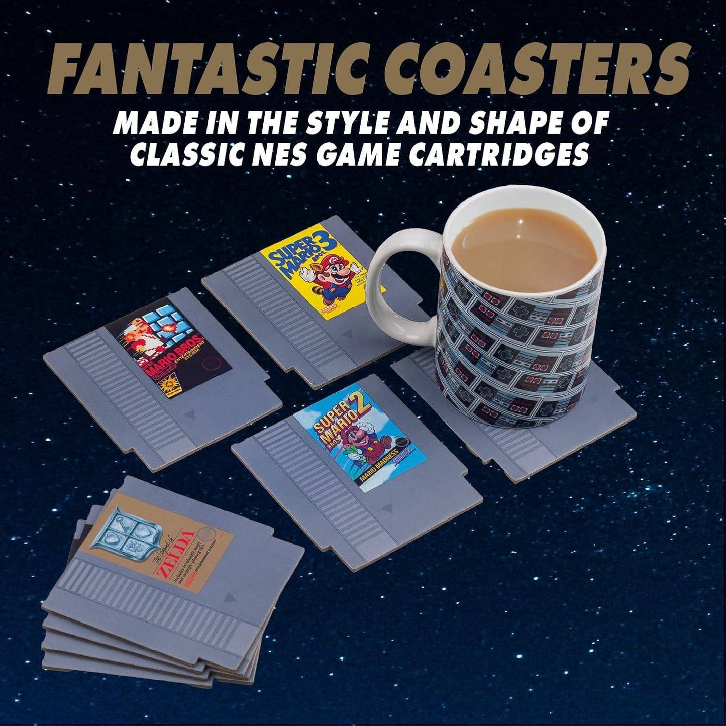 Nintendo - Untersetzer NES Spiele