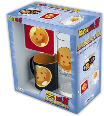 Dragon Ball - Geschenkset 4 Sterne Dragon Ball - Tasse, Glas & Untersetzer