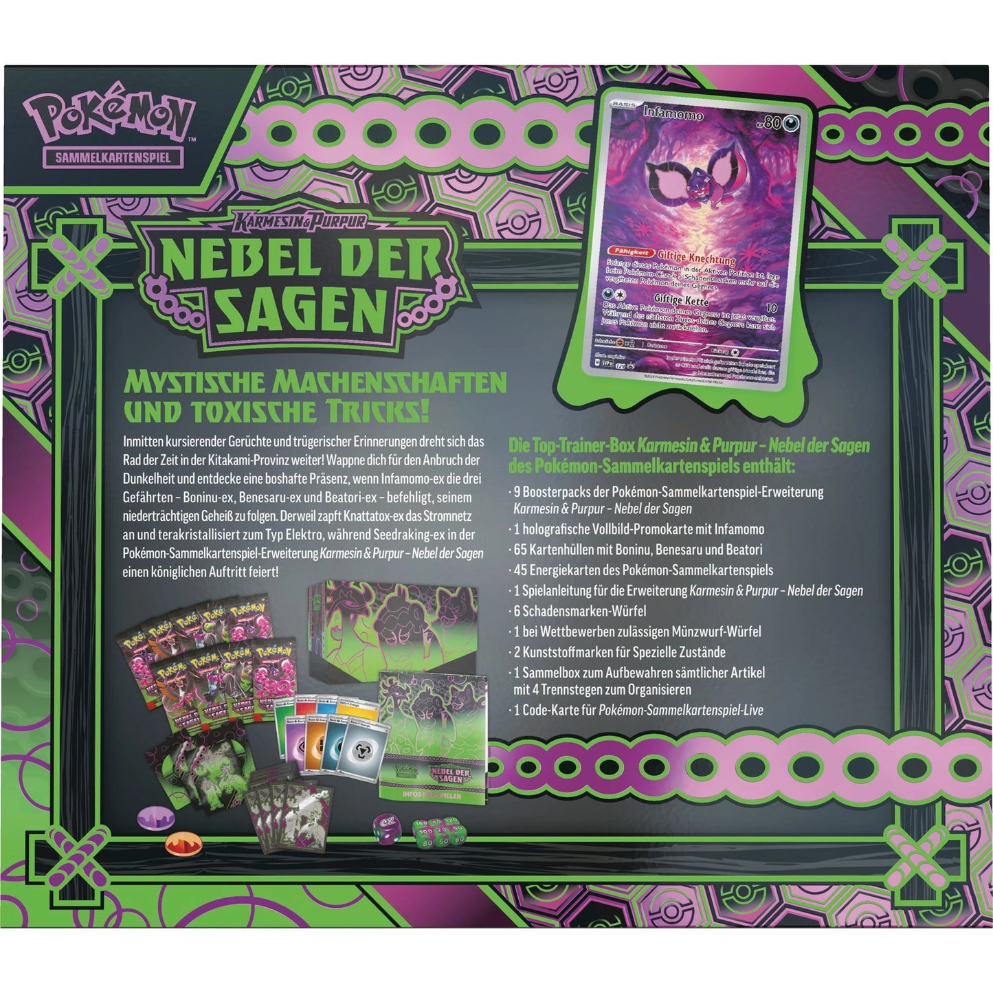 Pokémon - Top Trainer Box Karmesin & Purpur: Nebel der Sagen - DE